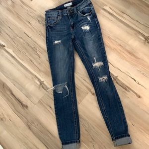 Distressed Skinny Jeans Size 0